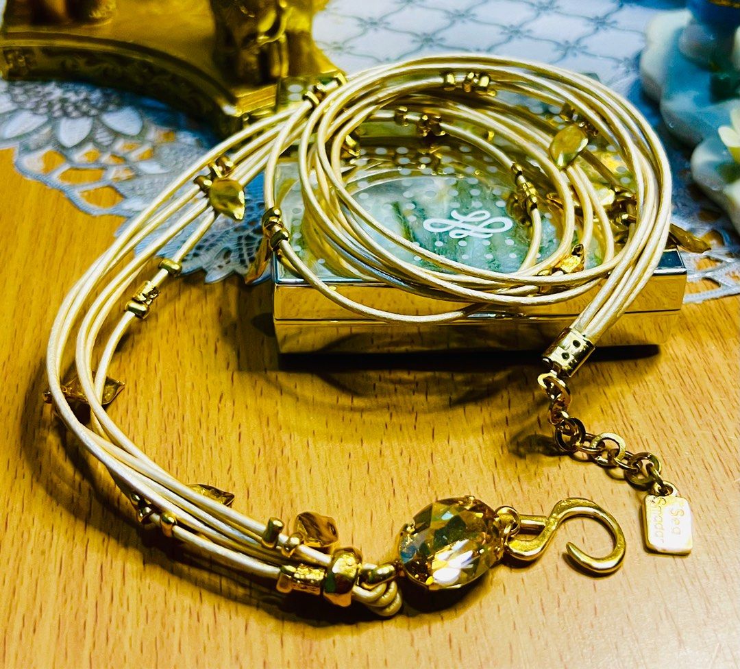 SEA SMADAR (Category: Bracelets) located in Marikina City. Submitted by landertroy (Listing ID 1337178502, Image 1). Description: sea smadar., genuine leather with star of david crystal,, made in ISRAEL, bracelet/ necklace for women..