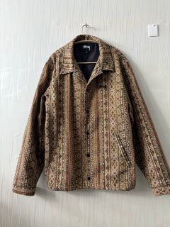 ジャケット・アウター STUSSY tapestry classic coach jacket Stussy Tapestry Classic Coach Jacket | SPLY