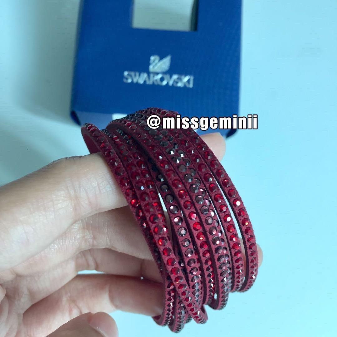 Swarovski Crystal Slake Deluxe Bracelet Authentic Women s Fashion Jewelry Organisers Bracelets on Carousell