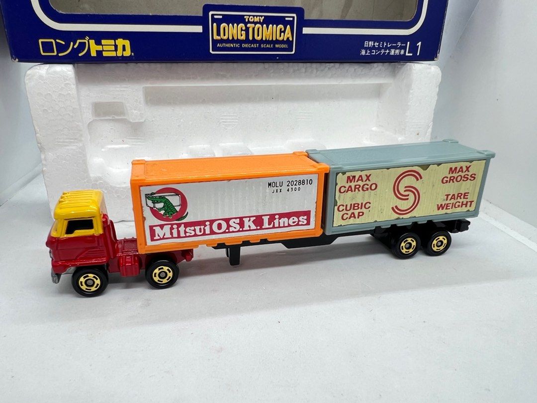 日本製 ロングトミカ L1 日野セミトレーラー 海上コンテナ運搬車 ロングトミカ】No.L1 日野 セミトレーラー 海上コンテナ運搬車 日本製