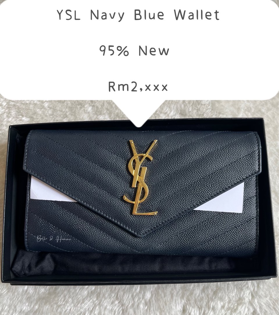 Ysl blue wallet 2025