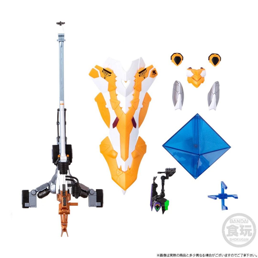 📌 BANDAI (P-bandai HK) EVA-FRAME-DX EVANGELION NEW THEATRICAL EDITION  OPERATION YASHIMA SET (METALIC VER.) W/O GUM 新世紀福音戰士-FRAME-DX  新劇場版屋島作戰套裝(金屬版) 模型配件,