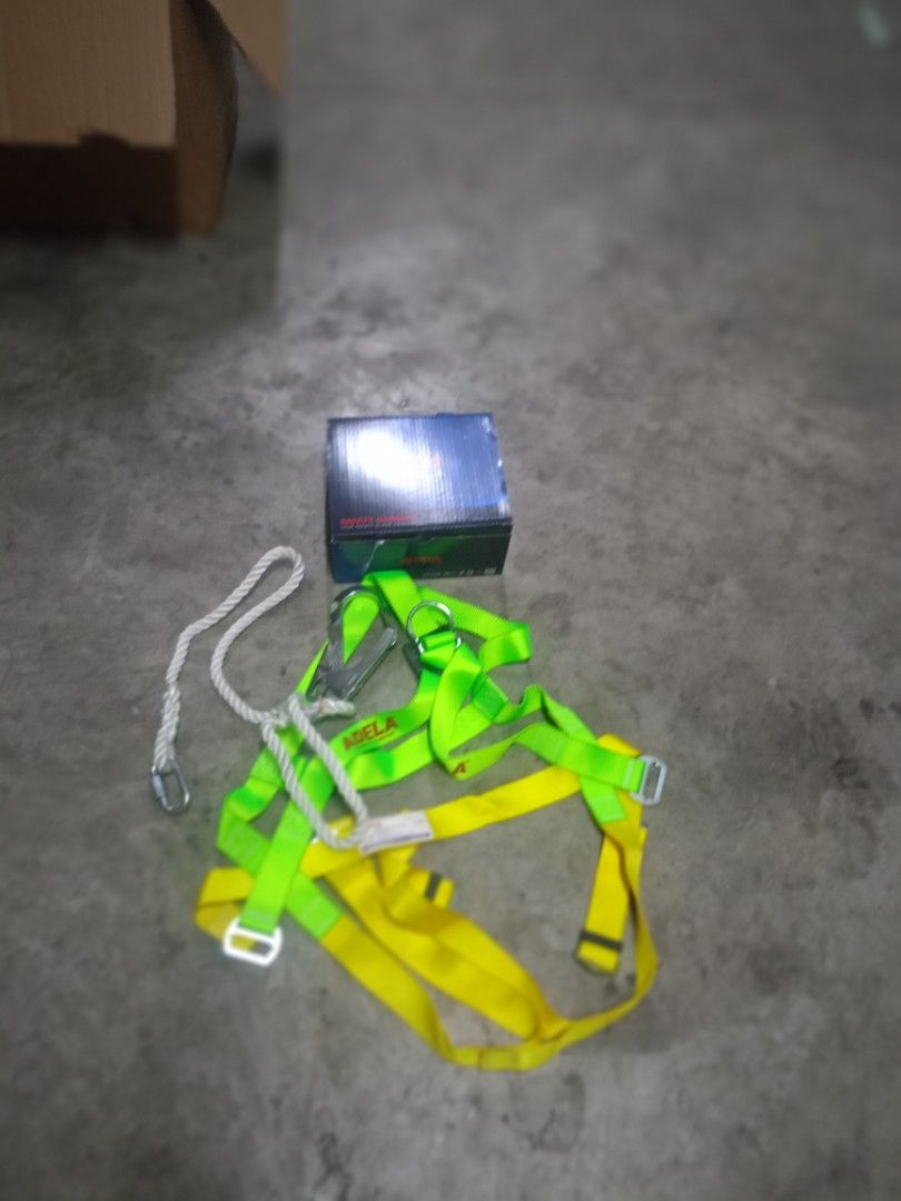 Adela full body harness with single lanyard (Category: Construction Tools & Equipment) located in Paranaque City. Submitted by renyshemshardware (Listing ID 1334014439, Image 2). Description: ADELA FULL body harness wholesale/retail ✓with single lanyard ✓double lanyard ✓with shock.