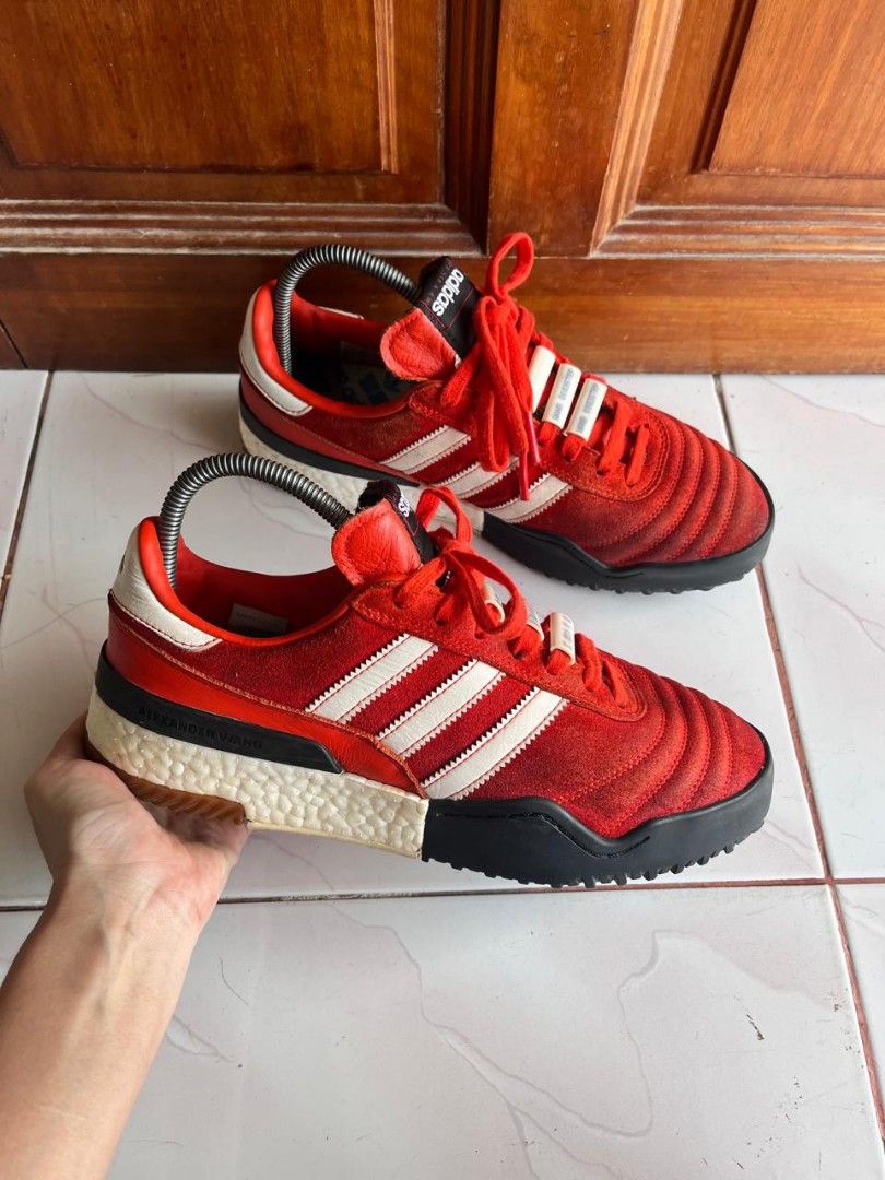 Adidas X Alexander Wang Bball soccer, Fesyen Pria, Sepatu
