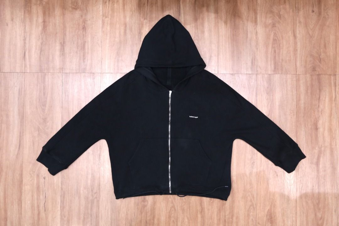 Balenciaga Demna Gvasalia Cocoon Printed Jersey Hoodie Women s Fashion Coats Jackets and Outerwear on Carousell