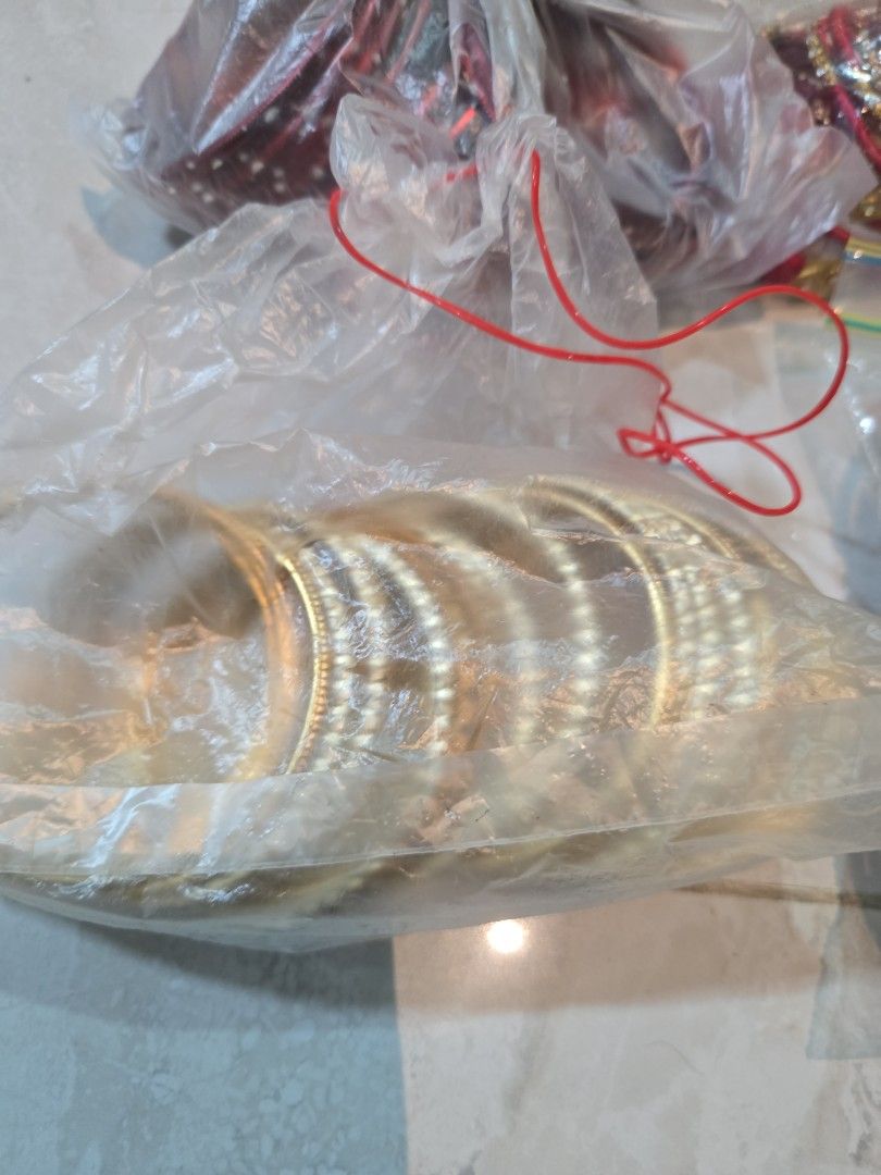 Bangles (Category: Bracelets) located in Singapore. Submitted by sumithakanthaguru (Listing ID 1334137938, Image 3). Description: many different colours size 28 aluminium bangles no glitter on all except one (orange set) red maroon royal blue light gold gold green mint green royal purple orange light purple pink silvery gold.
