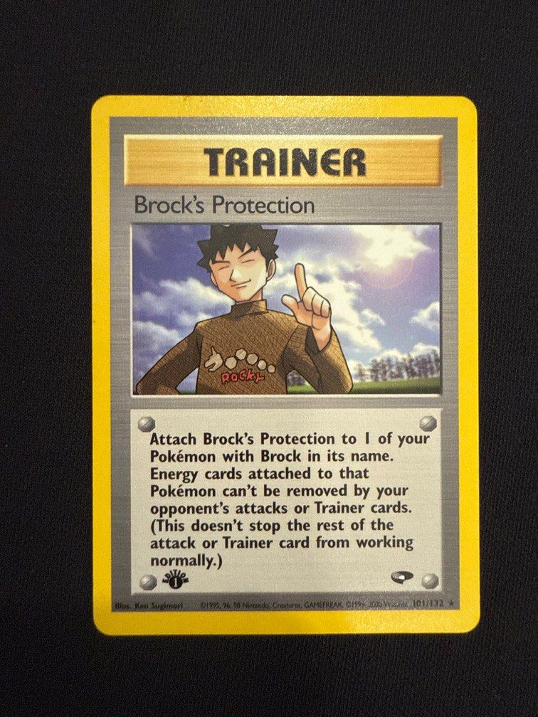 brock's pokemon cards Single Card GYM HEROES (Unlimited) Evolves from null Rules Shuffle 6 in any combination of Pokémon and basic Energy cards from your discard pile into your deck Brock's Grit - 74/108 -