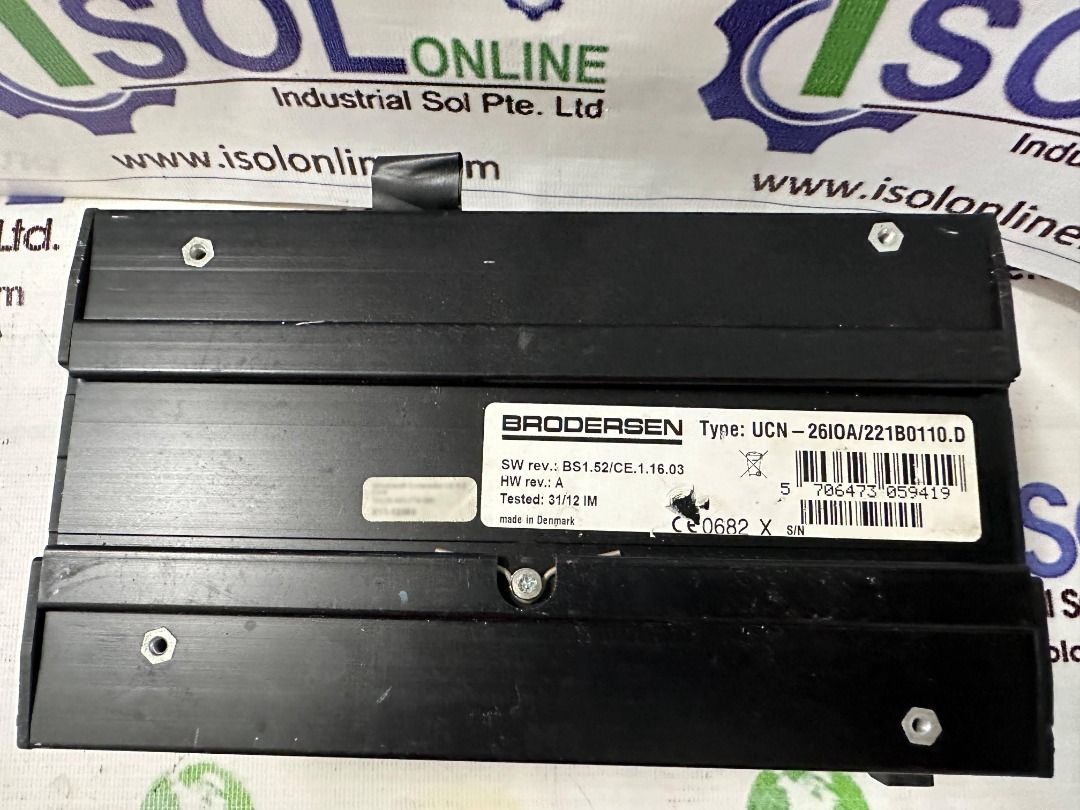 Brodersen RTU32 RTU & PLC Unit UCN-26IOA/221B0110.D SW. BS1.52/CE.1.16. ...