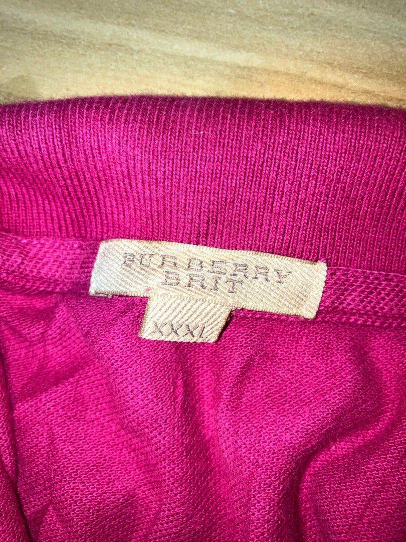 BURBERRY POLO SHIRT 3XL WIDTH 24 LENGHT 31 Men s Fashion Tops Sets Tshirts Polo Shirts on Carousell