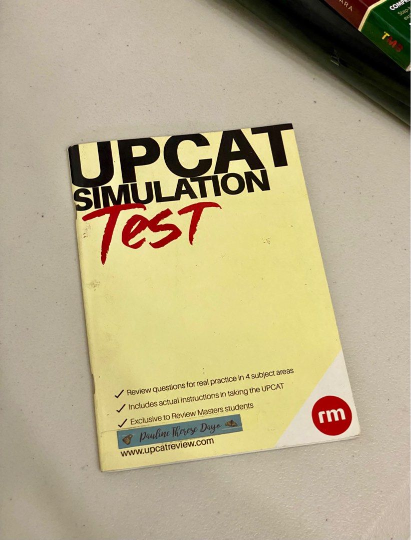 CETS REVIEWER (SET ONLY) (Category: Textbooks) located in Valenzuela. Submitted by essinylg (Listing ID 1334088660, Image 1). Description: RFS: Decluttering Includes 7 books Review Masters UPCAT Simulation Test - Includes real practice in 4 subject areas - Instructions and questions are similar to the UPCAT Review Masters - Ultimate College Entrance Test Reviewer - 400 compiled CET question items - Items are based on the most recent exams MSA Mat
