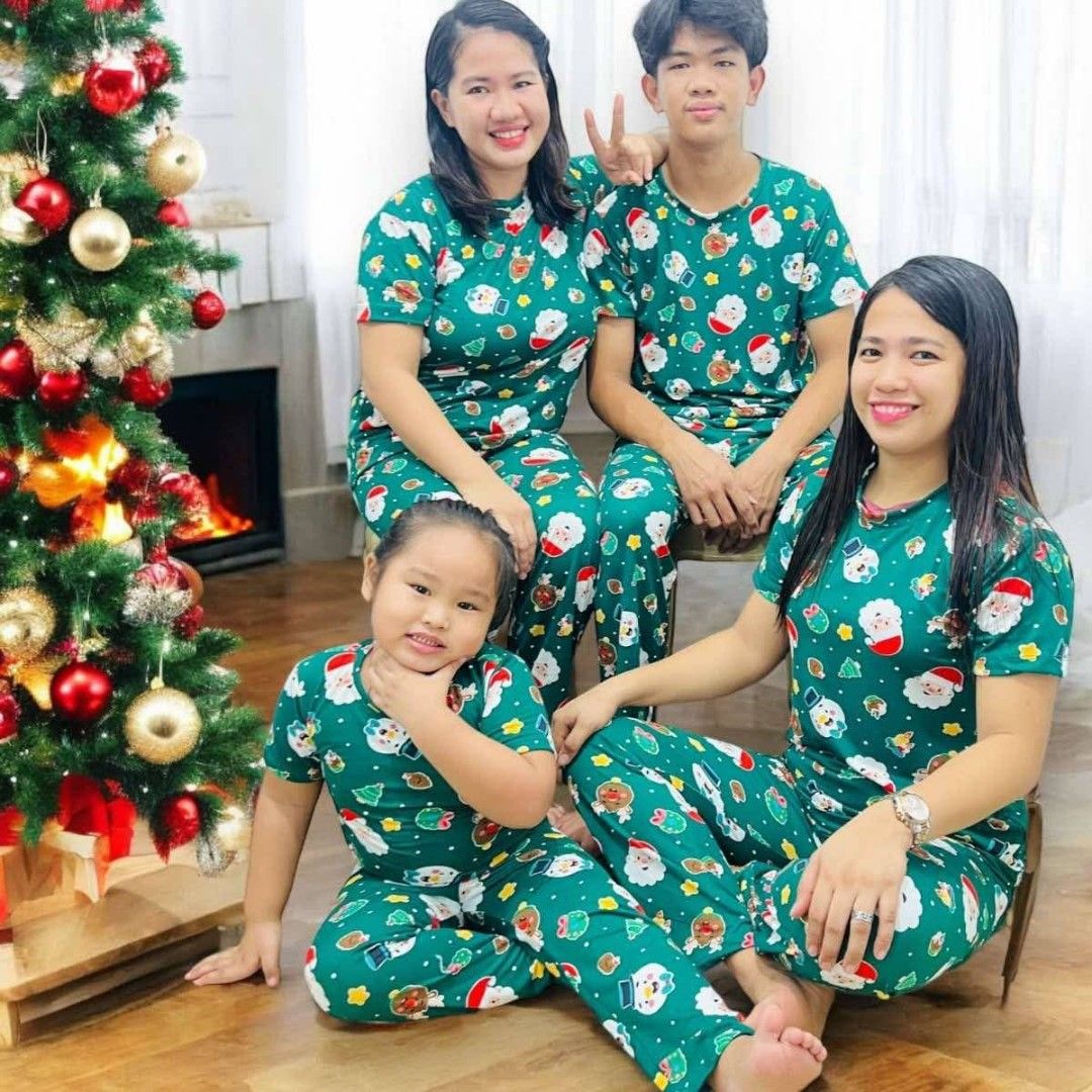Christmas terno pajama clearance