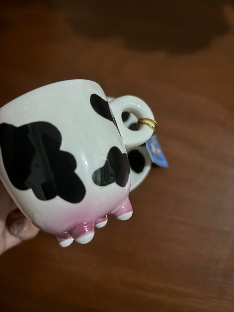 Cow print cup and saucer set (Category: Coffee & Tea Tableware) located in Quezon City. Submitted by steffo_declutters (Listing ID 1334104665, Image 3). Description: .