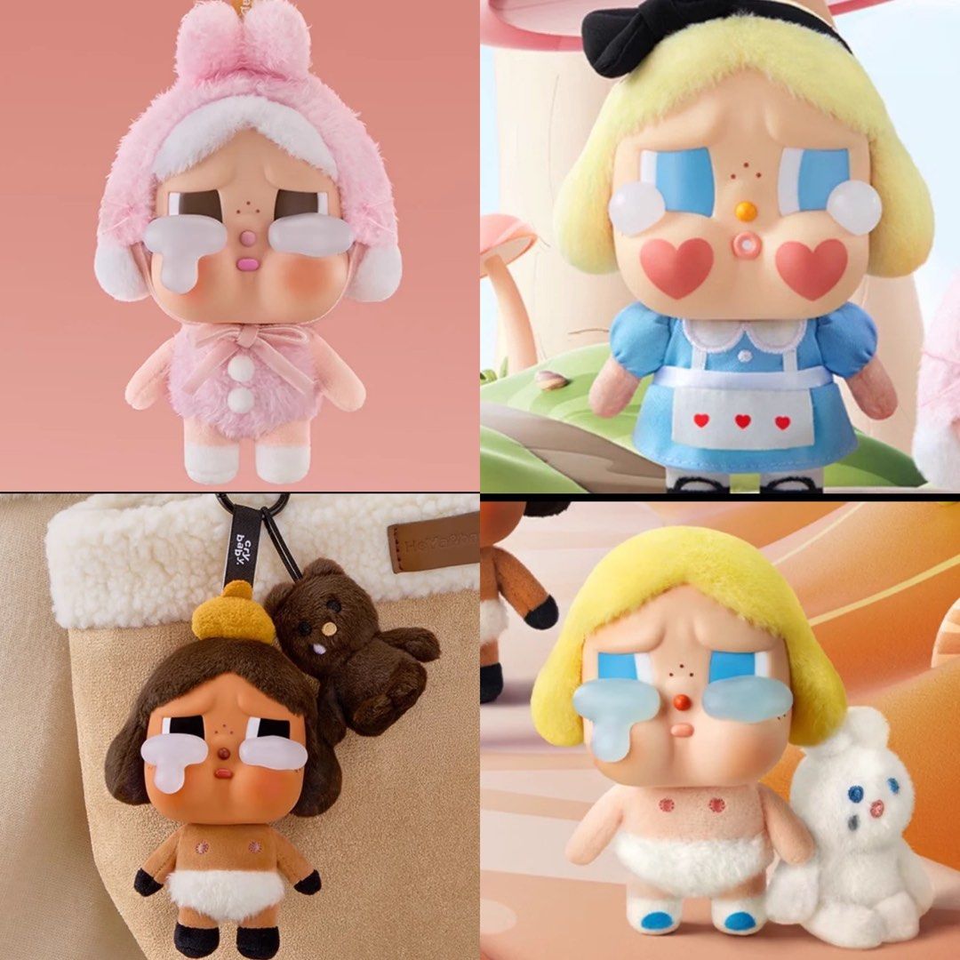 キーホルダー・キーリング CRYBABY CRYING AGAIN SERIES PLUSH KEYRING SHE'S ALICE Pop Mart x CRYBABY: Crying Again Series Plush Keychain Blind