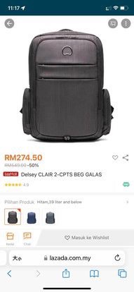 Delsey Backpack 13 14 Inch Green Laptop Backpack For Men And Women Clair Women s Fashion Bags Wallets Backpacks on Carousell