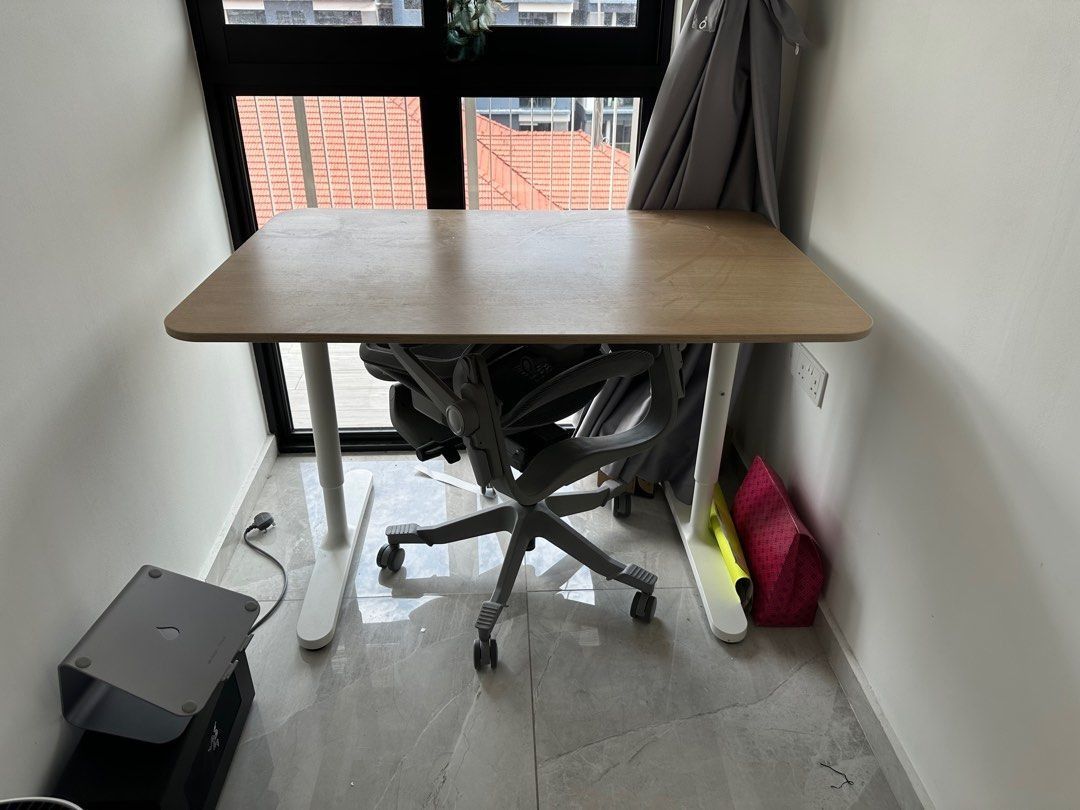 IKEA BEKANT 80×120cm ブラック BEKANT desk black stained ash veneer