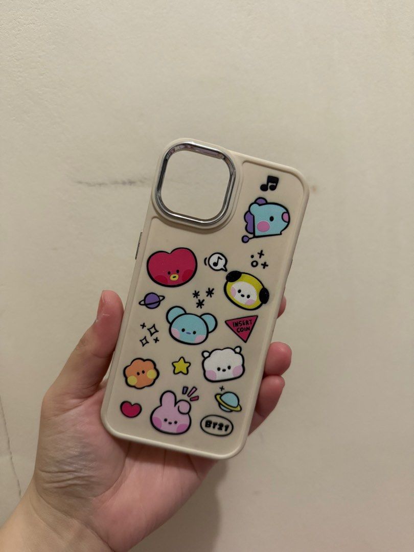 FOR SALE!! PRELOVED CASE FOR IPHONE 13 & 14 (Category: Cases & Sleeves) located in Taguig. Submitted by pln_nkl (Listing ID 1334137580, Image 1). Description: FOR SALE!! PRELOVED CASE FOR IPHONE 13 & 14 (BT21/BTS).