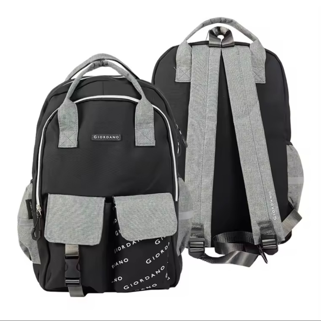 Giordano 18 Multi Style Water Resistant Polyester Fabric Notebook Backpack Laptop Bags Men s Fashion Bags Backpacks on Carousell