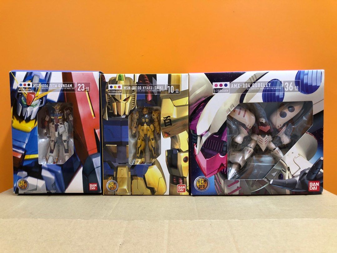 有貨不用問HCM PRO Z 高達系列- #23 ZETA GUNDAM Z高達、#20 HYAKU-SHIKI 百式、#36 QUBELEY  卡碧尼1/200 可動FIGURE 共三個注意內容及交收安排
