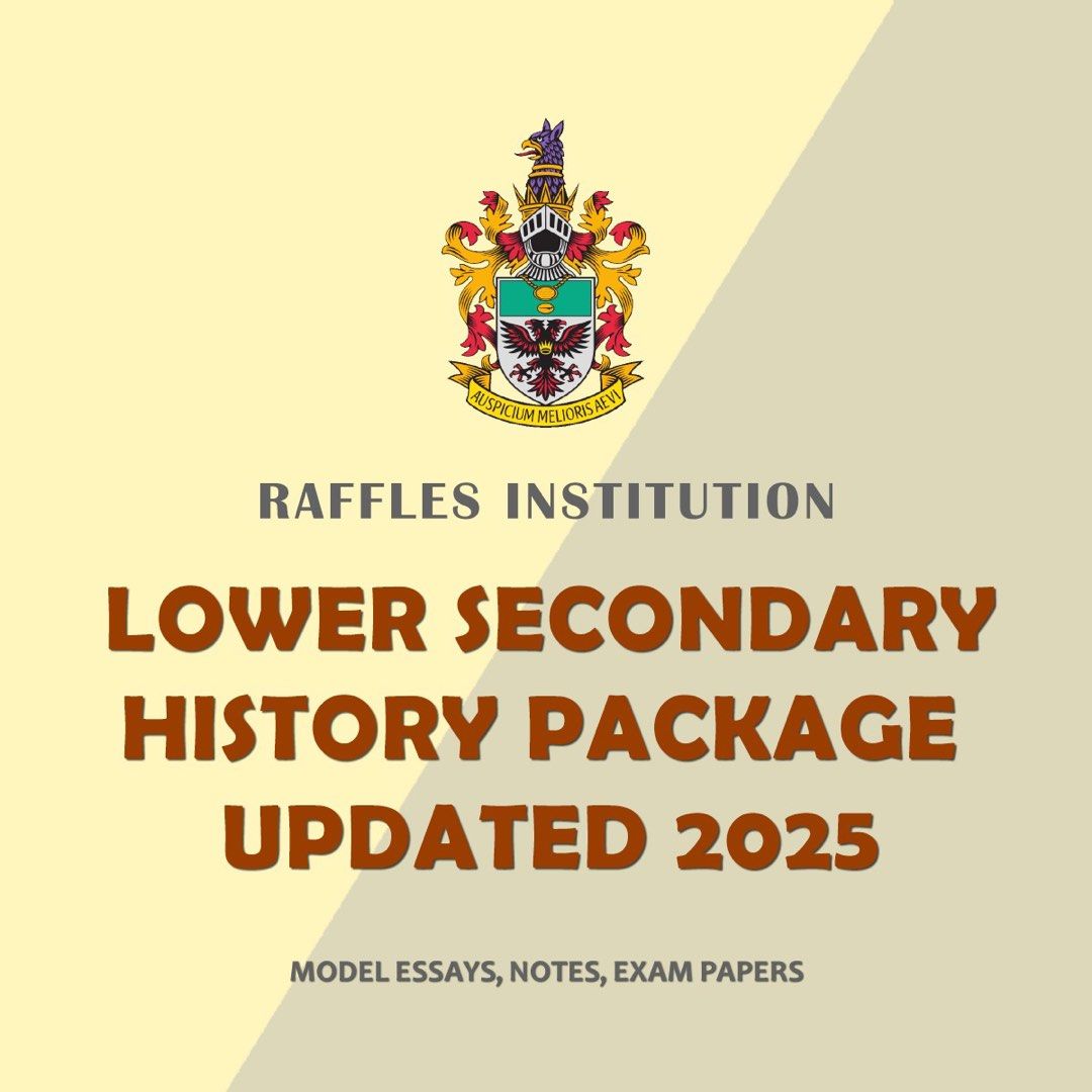 HISTORY | TOP RAFFLES STUDENT'S Lower Secondary Sec 1 & Sec 2 History Package (Model Essays, Notes, Papers) History Secondary 1 Secondary 2 Papers IP History SBQ, Papers, Practices Sec 1 Sec 2 (Category: Assessment Books) located in Singapore. Submitted by biscuitnotes (Listing ID 1281300668, Image 1). Description: LOWER SECONDARY HISTORY NOTES CREATED BY TOP STUDENT FROM RAFFLES! ❗️WHY BUY FROM ME? To parents: Sometimes you may feel that your ch