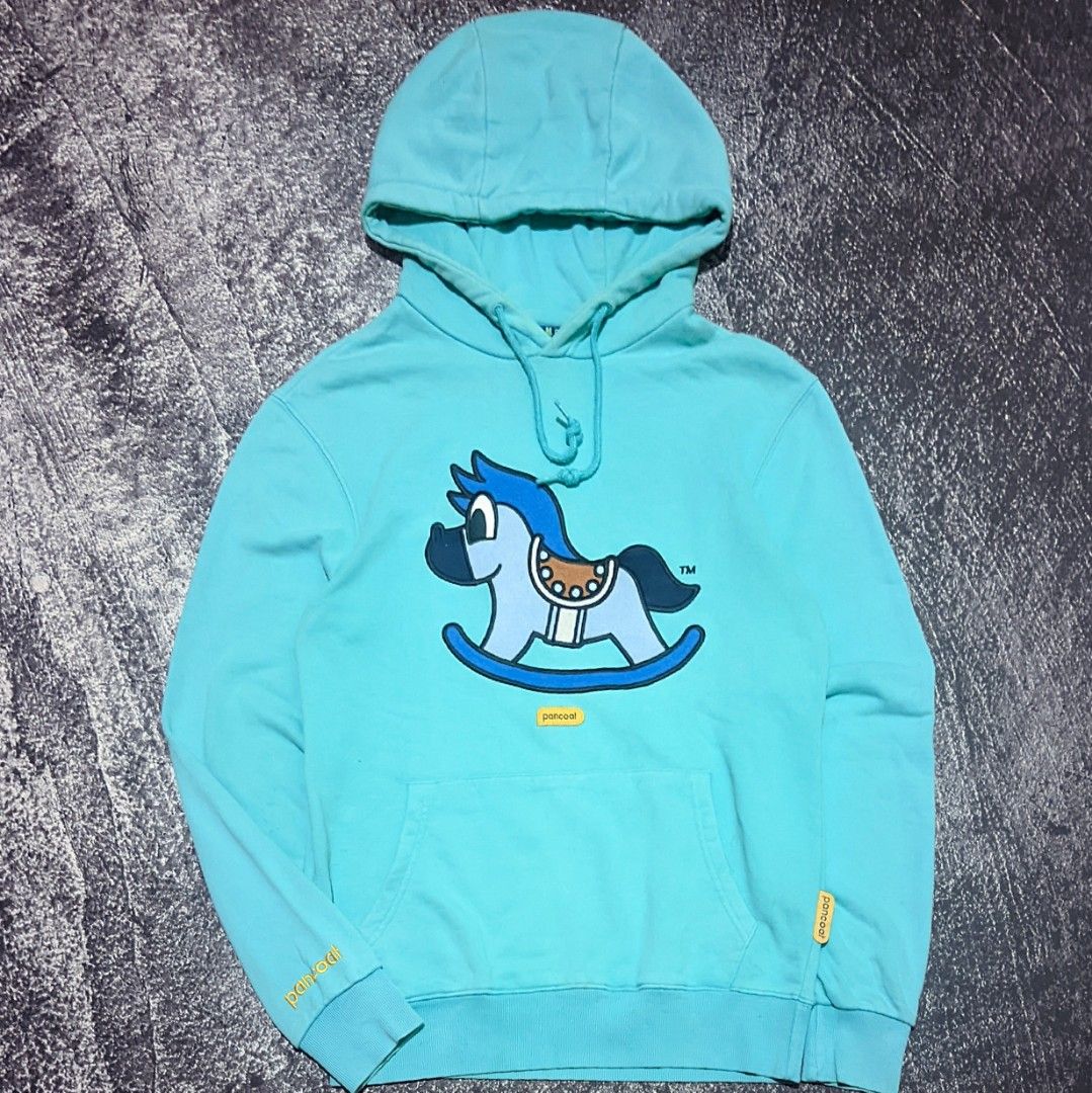 Hoodie Pancoat Pop Horse, Fesyen Pria, Pakaian Atasan di Carousell