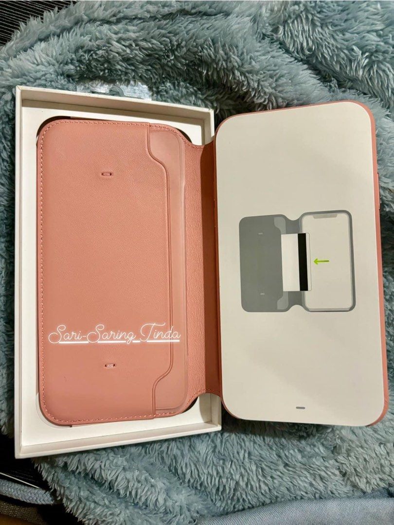 iPhone X Original Leather Folio Case (Category: Cases & Sleeves) located in Taytay. Submitted by michidc (Listing ID 1334163457, Image 3). Description: iPhone X Leather Folio Soft Pink 1500 each‼️ Original from Powermac‼️ NOT FAKE/CLASS A❌ Dm💌.