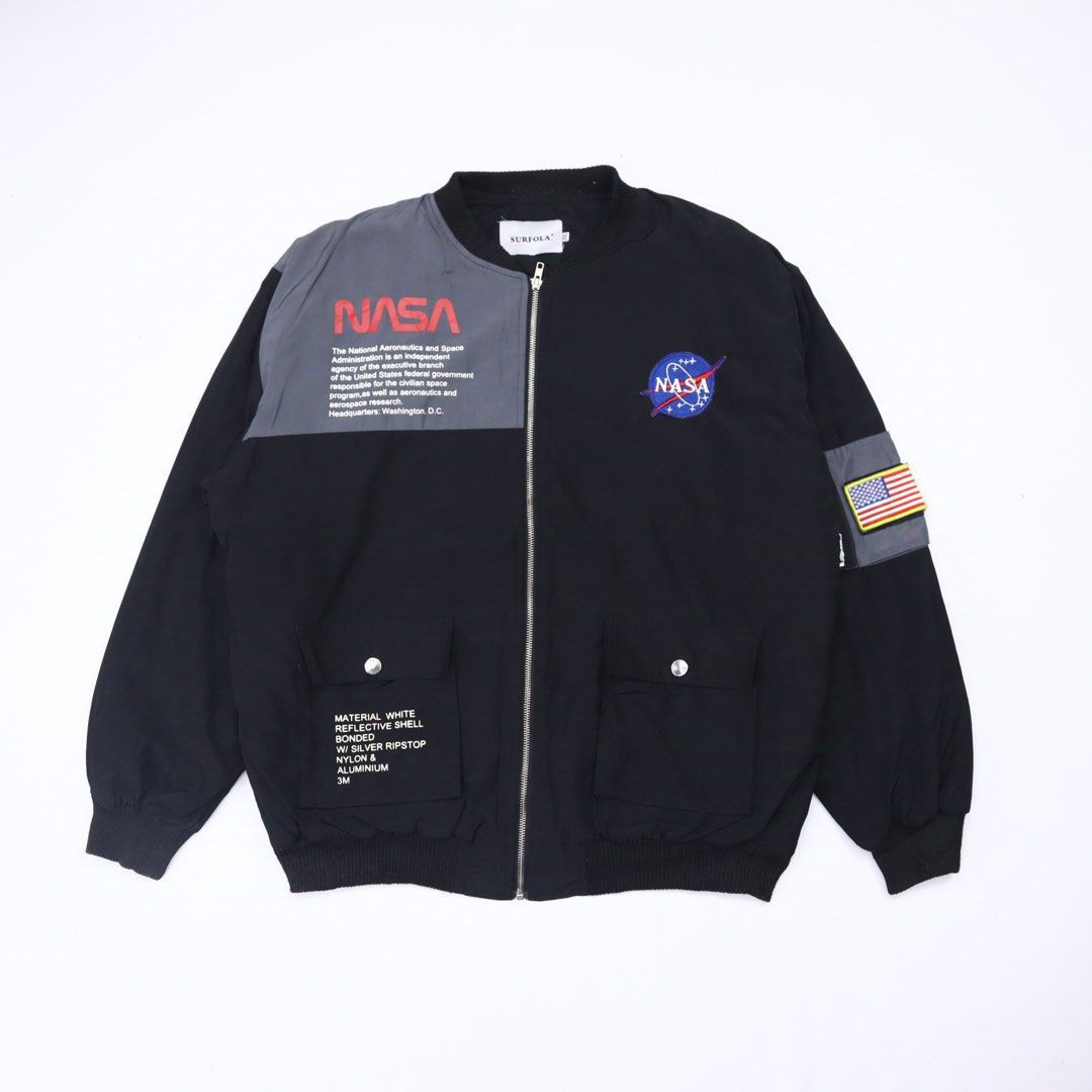 JAKET BOMBER NASA ORIGINAL Fesyen Pria Pakaian Baju Luaran di Carousell