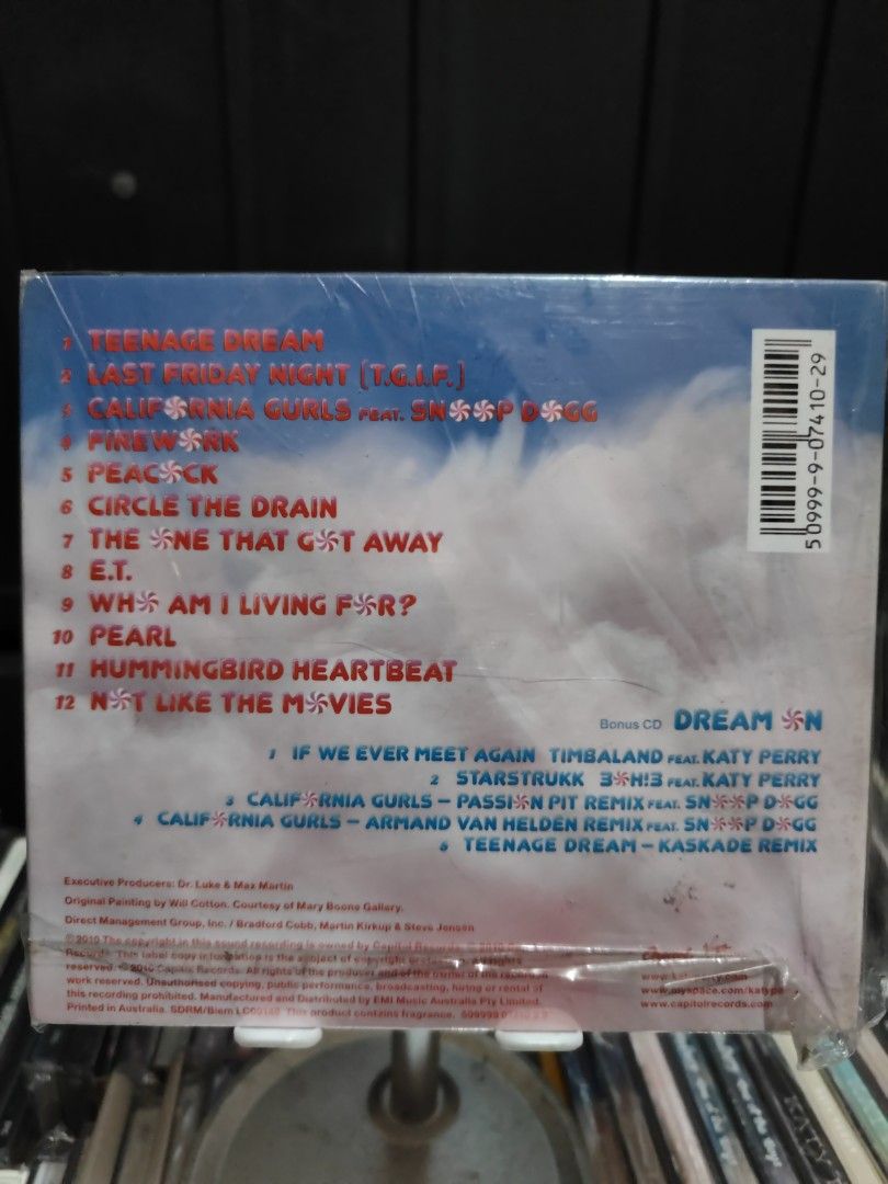 KATY PERRY- TEENAGE DREAM 2 CD (Category: CDs & DVDs) located in Makati City. Submitted by urdiscogsph (Listing ID 1334013074, Image 2). Description: .