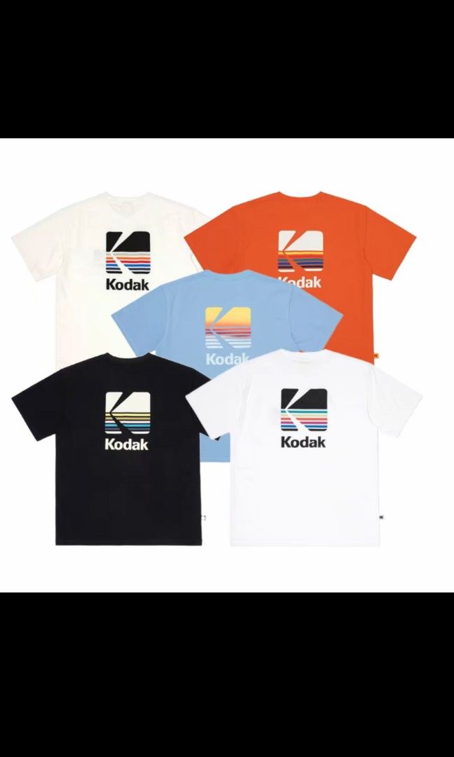 ★KODAK★ Rainbow Sorona Short Sleeve T-shirt RED KodakのRainbow Sorona Short Sleeve T-shirt 全2色