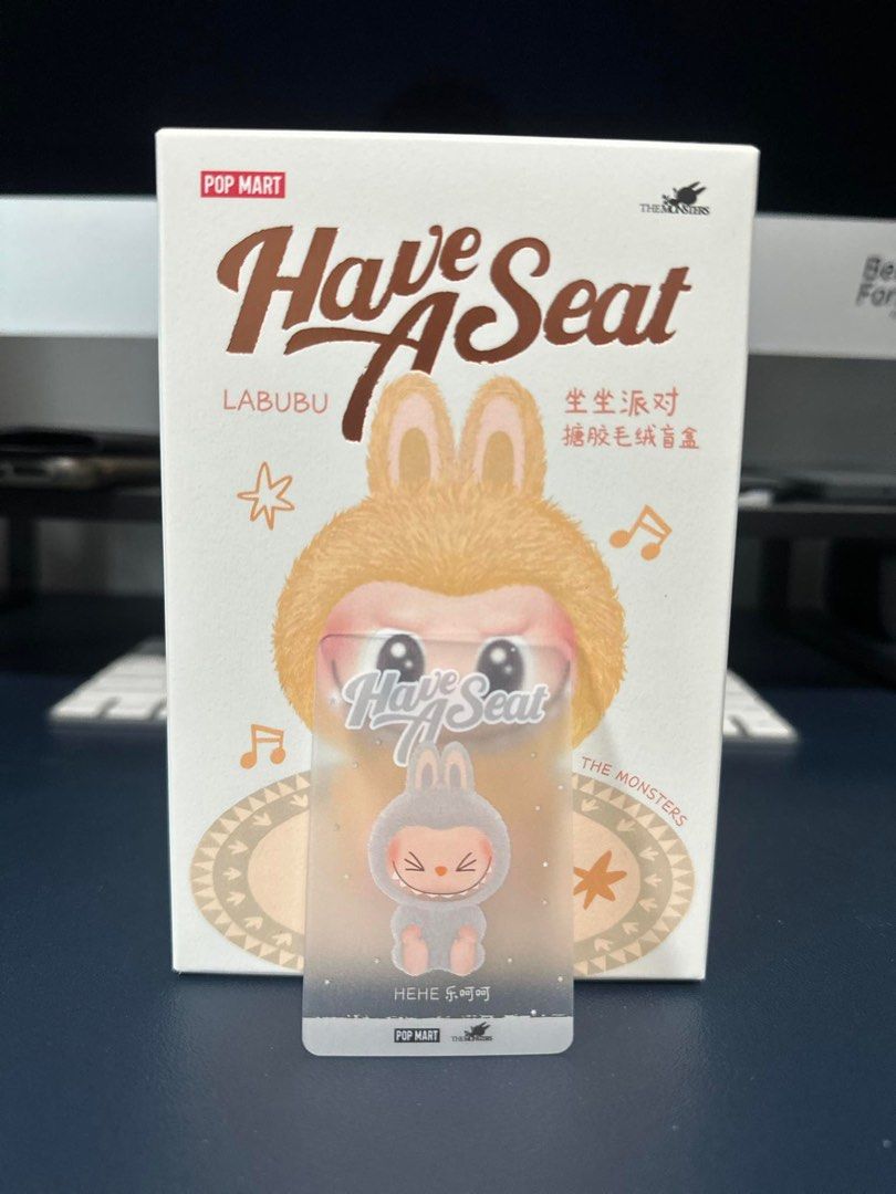 Labubu have a seat (Category: Designer & Blind Box Toys) located in Las Pinas. Submitted by masterjac (Listing ID 1334064880, Image 1). Description: P2500 each Opened box but sealed foil pack inside. MOP: BDO / Metrobank / gcash Buyer to book own courier. Location is near Festival mall Alabang. Monday-Thursdays 7:00 AM to 3:00 PM. Thank you .
