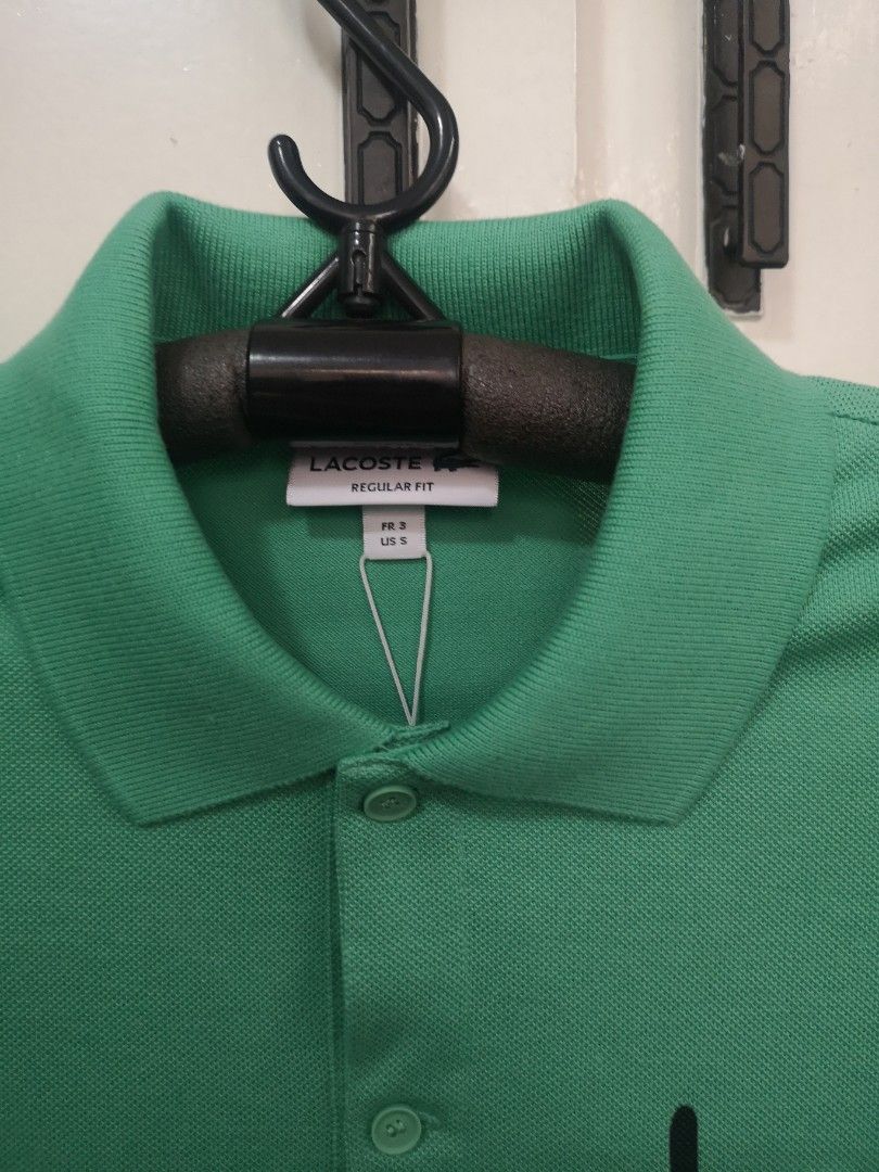 Lacoste (Category: Tshirts & Polo Shirts ) located in Mandaluyong City. Submitted by japs2 (Listing ID 1334075073, Image 3). Description: Lacoste P3,700 Mint green with print US3/ SMALL Used once Bought in JAPAN with tag and paper bag RFS:Too small for me. Area :Manadulong/BGC.