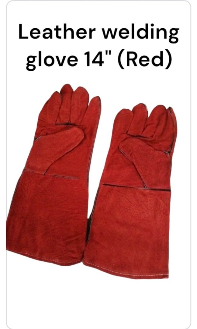 leather welding gloves 14"16" (Category: Construction Tools & Equipment) located in Paranaque City. Submitted by renyshemshardware (Listing ID 1334016930, Image 1). Description: Leather welding gloves 14",16".