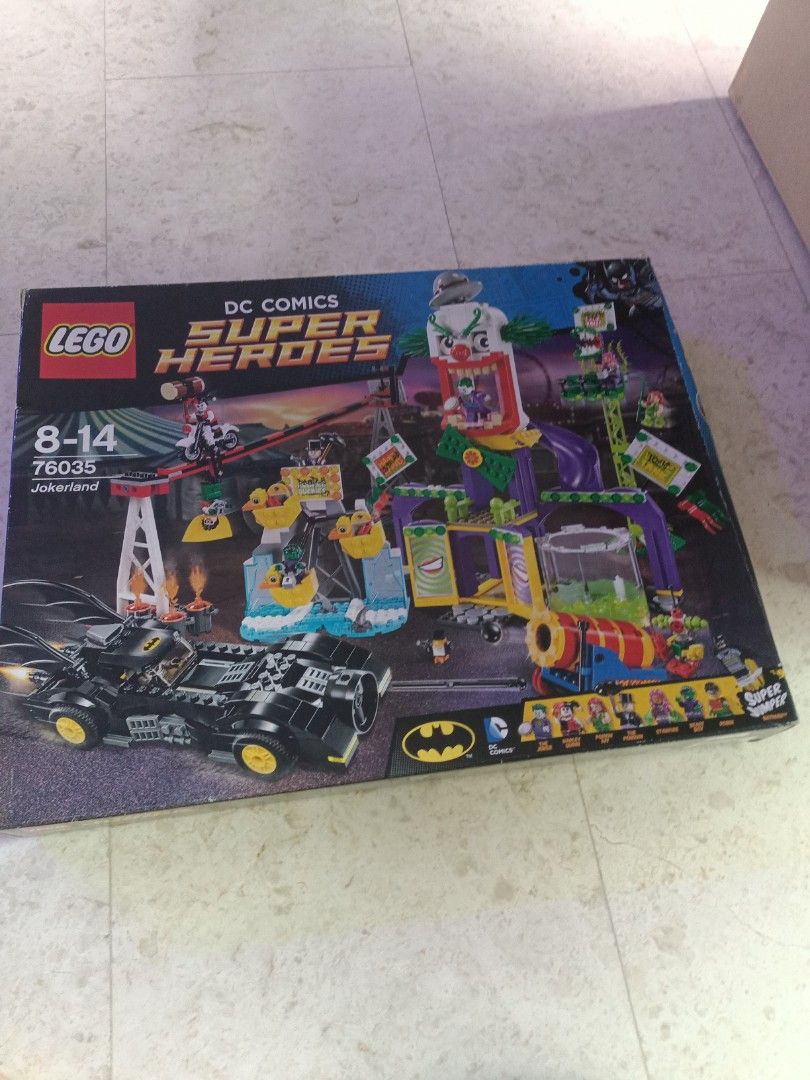 Lego 76035 Jokerland heavily damaged box pic 3 5 Hobbies Toys Toys Games on Carousell