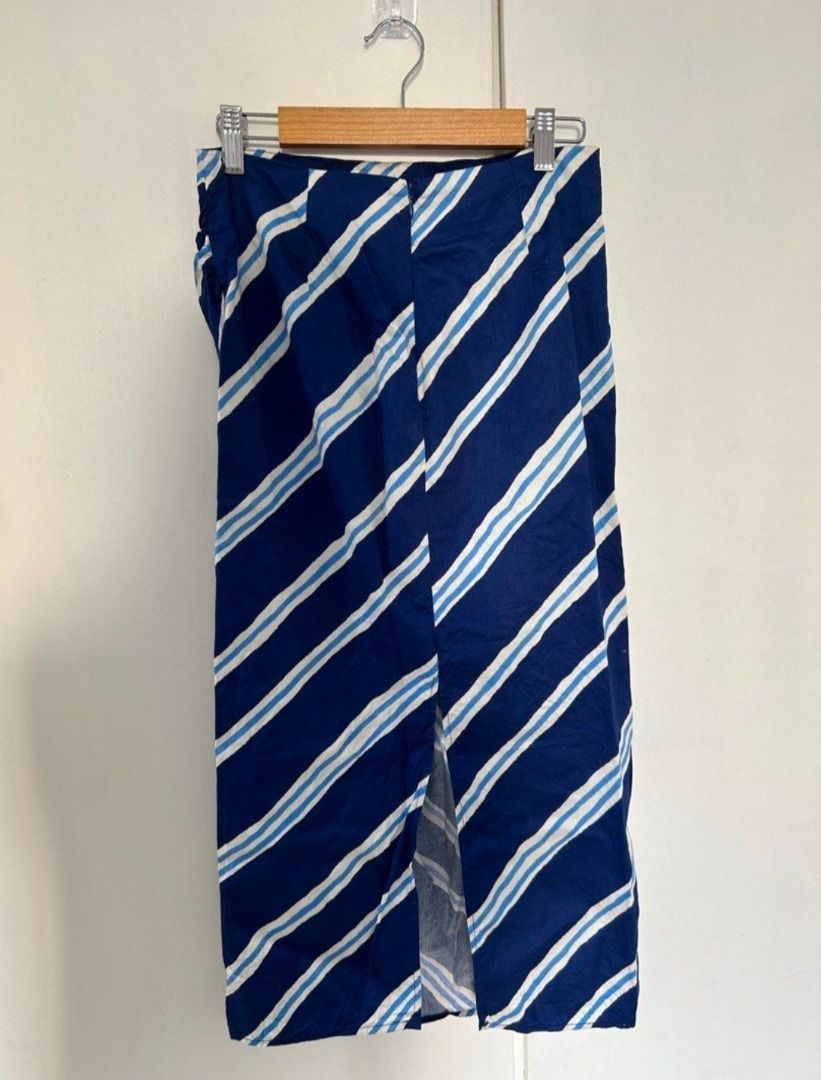 Striped overlay skirt madewell cheap