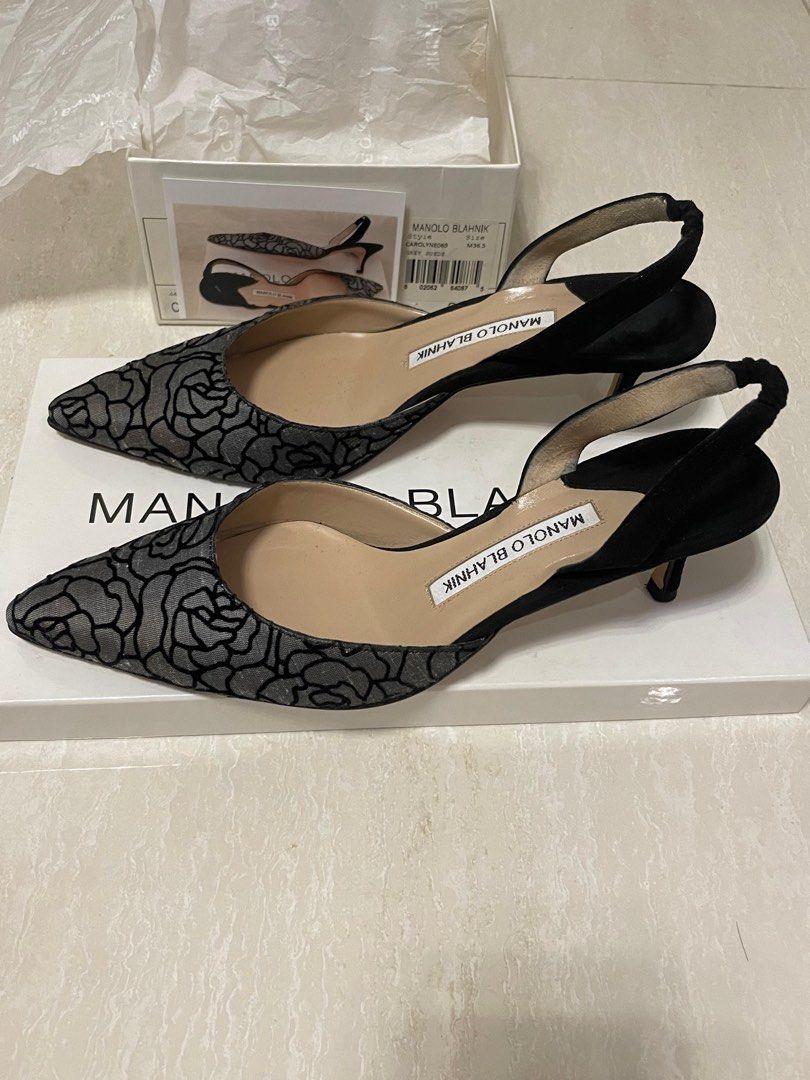 MANOLO 聞い BLAHNIK CAROLYEN MULE (suede)