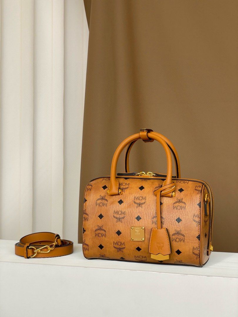 Mcm visetos boston bag shop