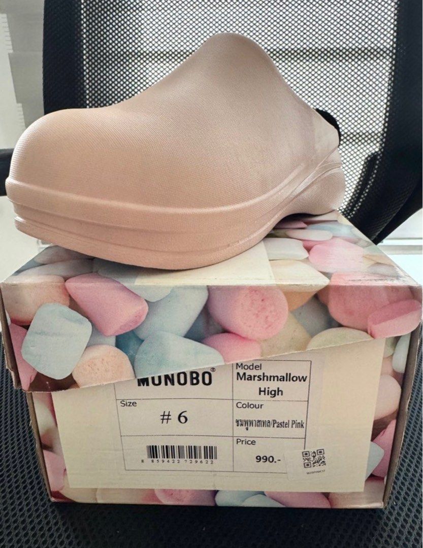 Monobo Marshmallow High (Category: Slippers and slides) located in Marikina City. Submitted by bbbiancsss (Listing ID 1334025907, Image 3). Description: Brand New Monobo Marshmallow High in Pink, Size 37 Bought in Bangkok. Payment via BPI Bank Transfer or Gcash..