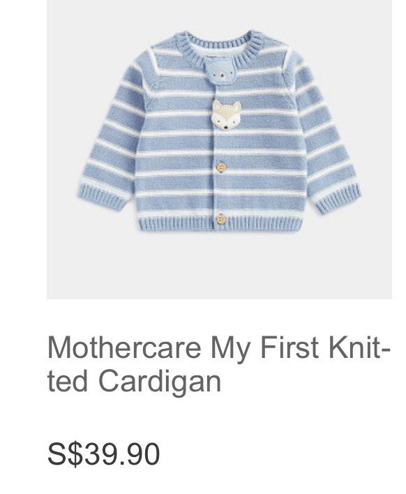 Mothercare baby cardigan sales