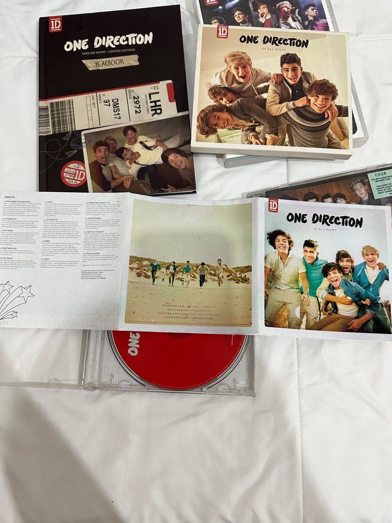 One Direction Album Bundle (Category: CDs & DVDs) located in San Juan City. Submitted by sellingforless__ (Listing ID 1334033732, Image 2). Description: 4 albums: 1. Up All Night 2. Up All Night Live Tour 3. Four 4. Take Me Home (limited edition) Good as new! Played only less than 5x then just kept it.
