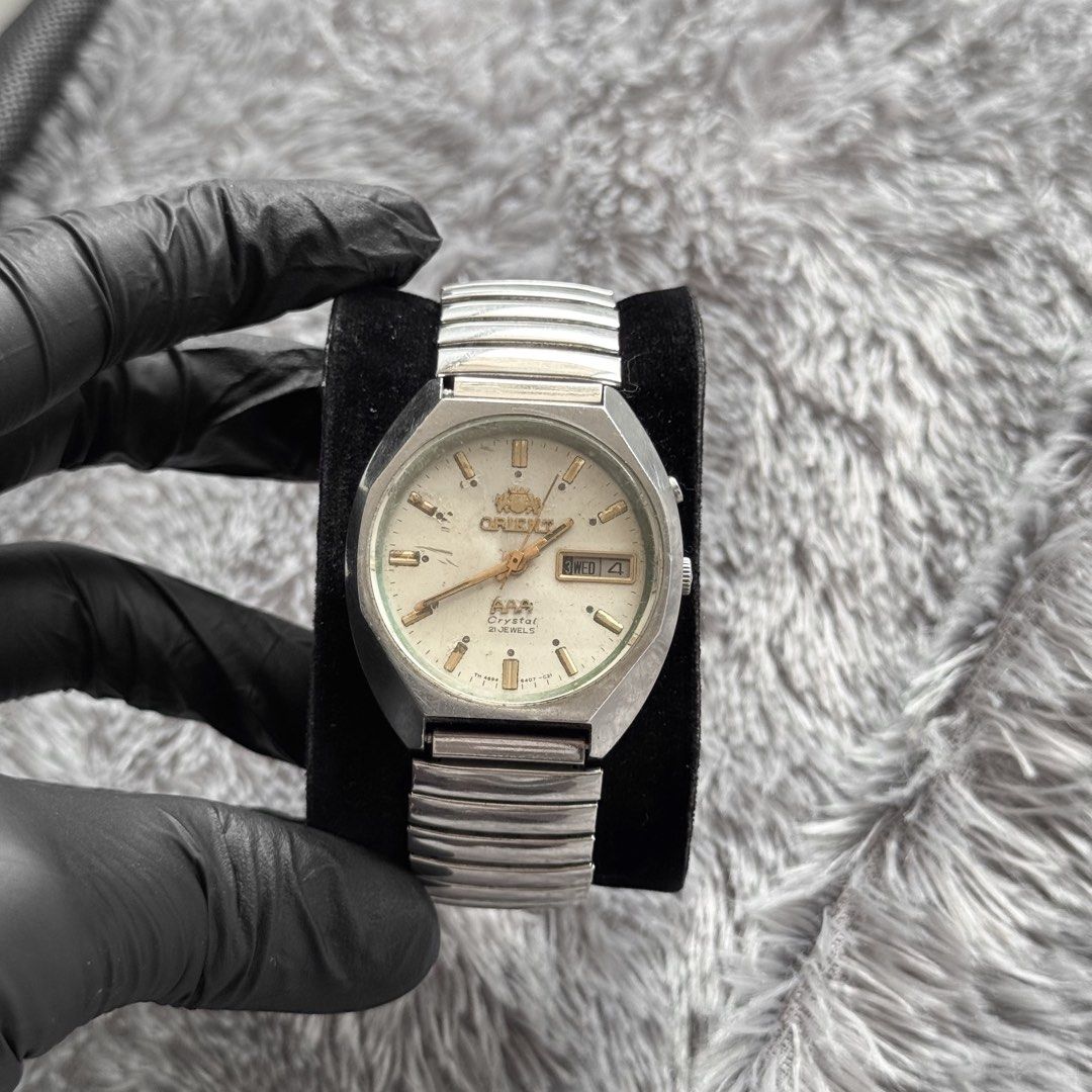 Pasaran 1 8jt Jam Tangan Vintage Orient AAA Crystal 21 Jewels Original