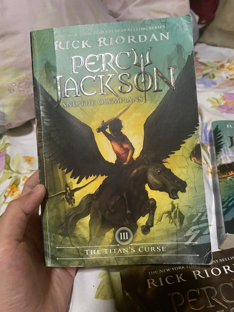 percy jackson books 3-5 (Category: Storybooks) located in Taguig. Submitted by ksooos (Listing ID 1334162572, Image 2). Description: the titan's curse, the battle of the labyrinth, the last olympian 250 each book, 650 if youre getting all can send more pics upon request rfs: extra copies.