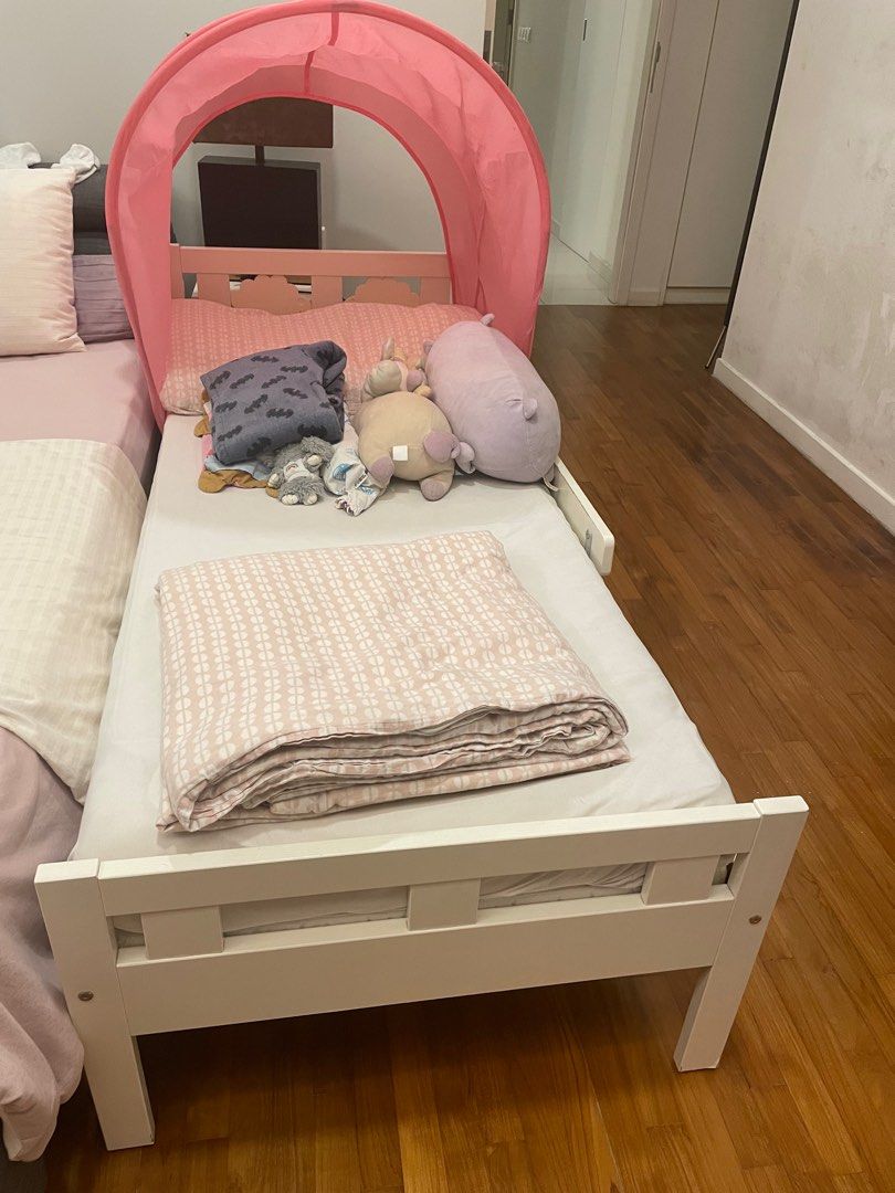 Preloved mattress for IKEA Kritter Junior Bed Frame and a tent