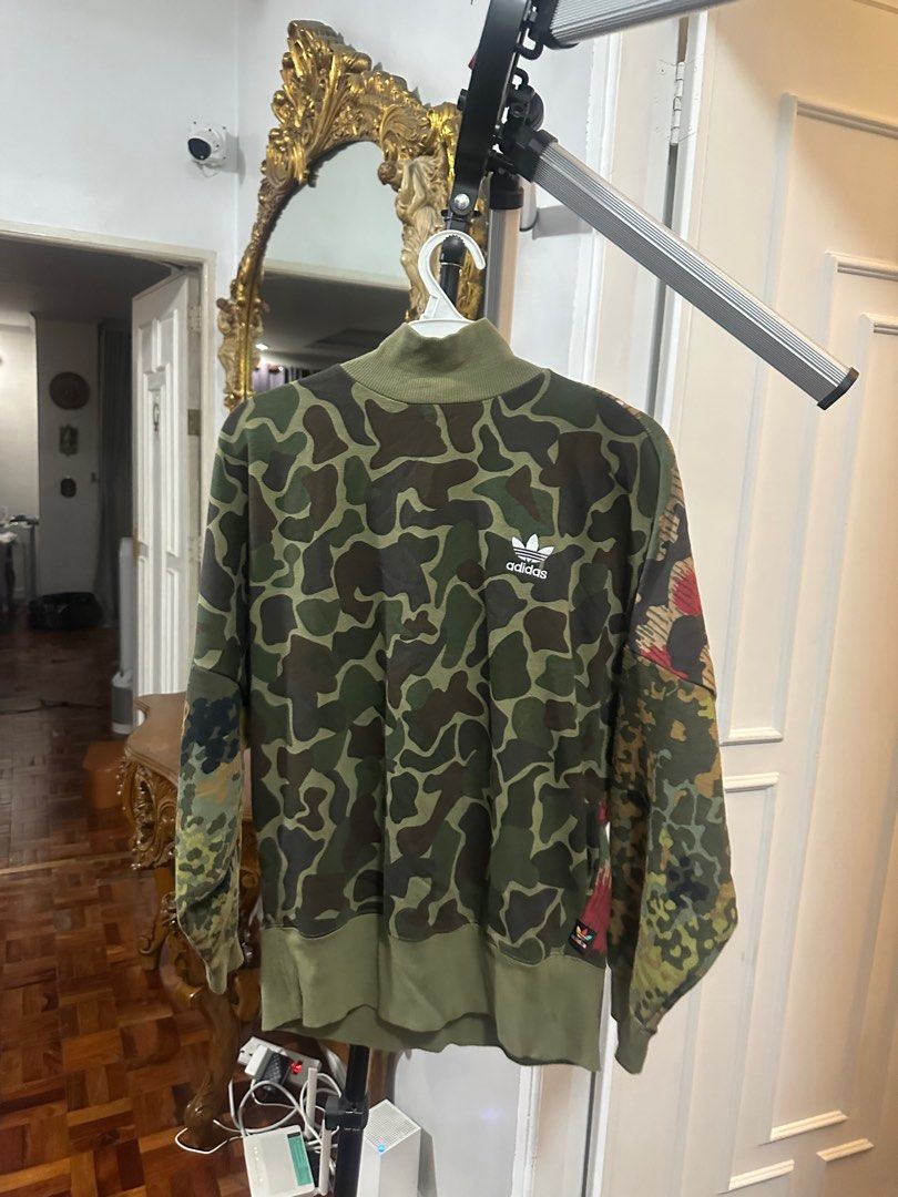 Adidas camo jumper cheap