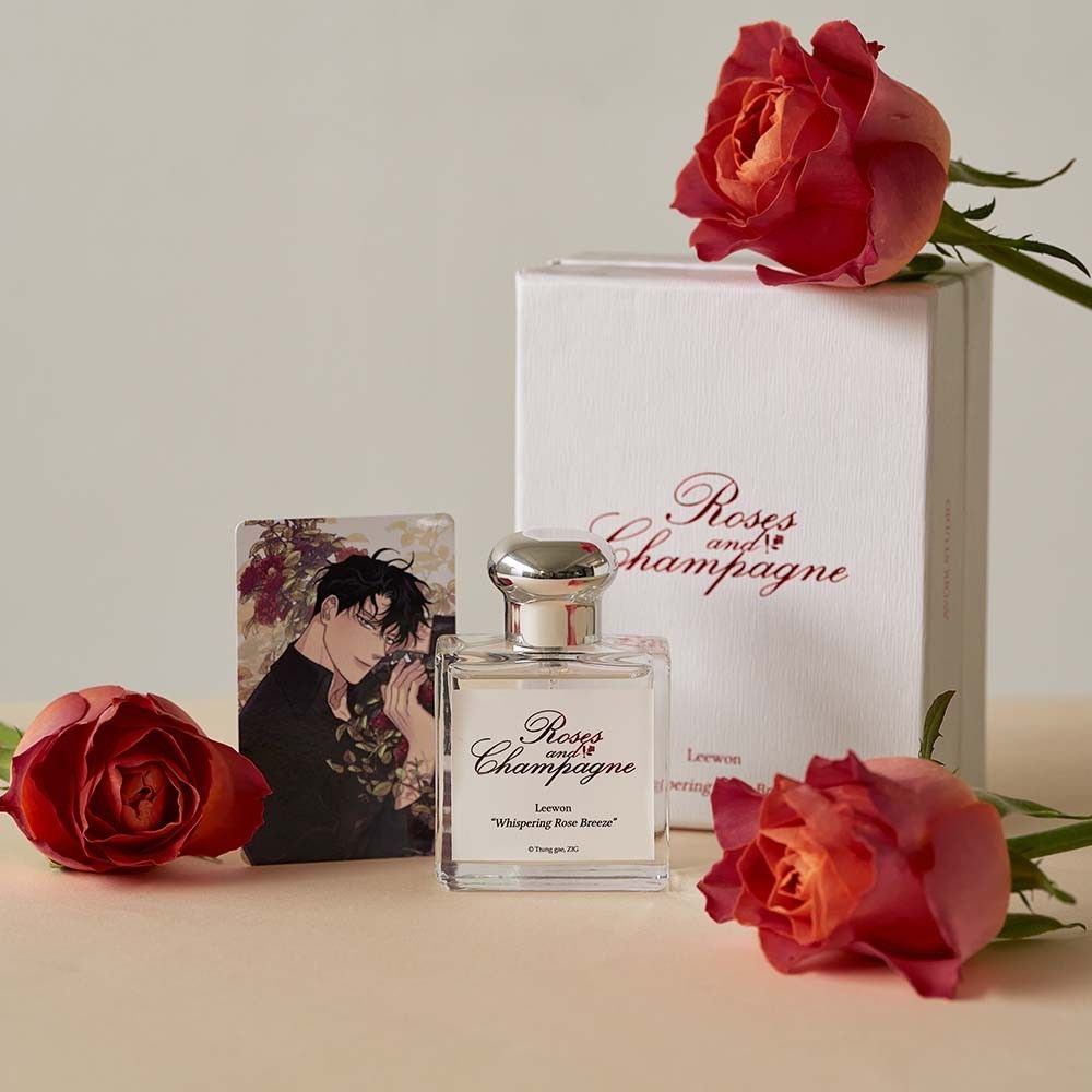 Roses and champagne perfume set BL lezhin Bomtoon, Beauty & Personal