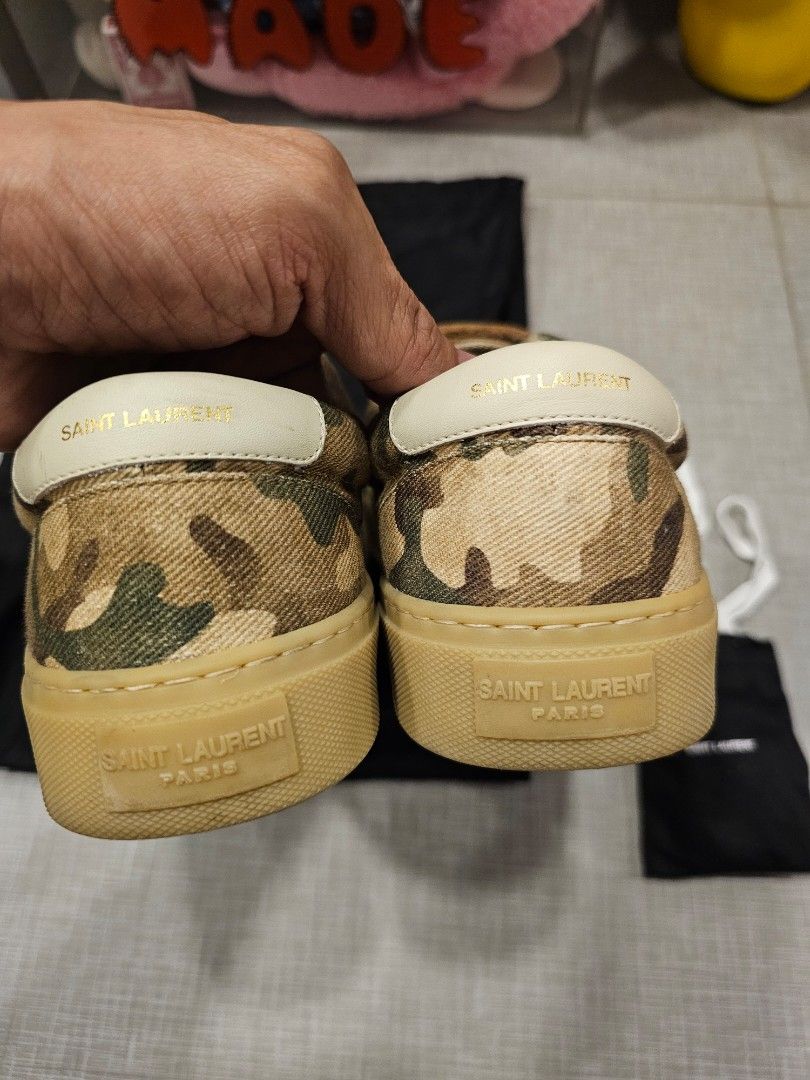 Saint laurent camo sneakers best sale