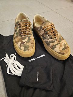 Saint laurent vans camo cheap