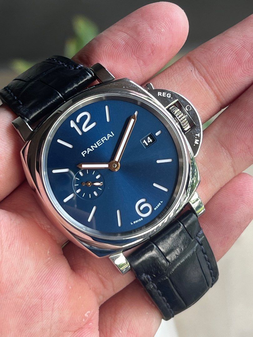 SALE 42mm PAM01274 Panerai Luminor Due Blue Luxury Watches on Carousell