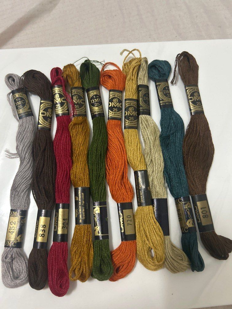 (Set 27) DMC Cotton Threads 8m Cross Stitch Embroidery (Category: Craft Supplies & Tools) located in Makati City. Submitted by luizamtups (Listing ID 1334133829, Image 1). Description: .