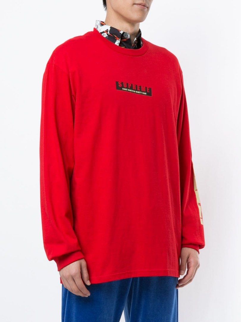 Supreme 1994 LS Tee Red Men s Fashion Tops Sets Tshirts Polo Shirts on Carousell