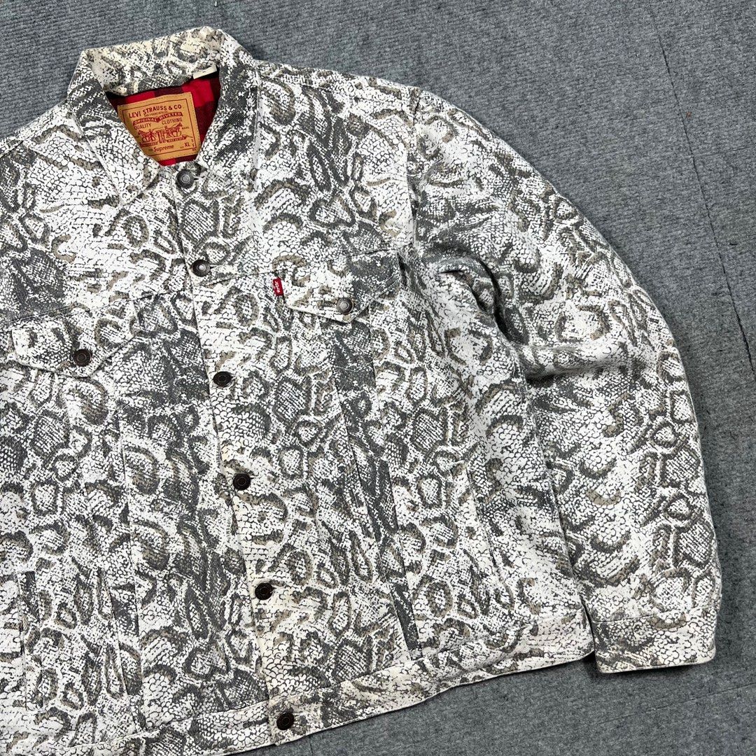 Snakeskin trucker jacket new arrivals
