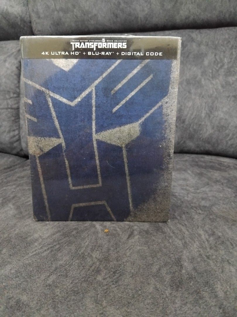 Transformers 4k uhd +bluray+digital code steelbook boxset 1 to 6 ...